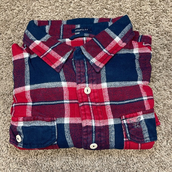 American Eagle long casual sleeve button down flannel XL athletic men’s outdoor - Picture 8 of 8